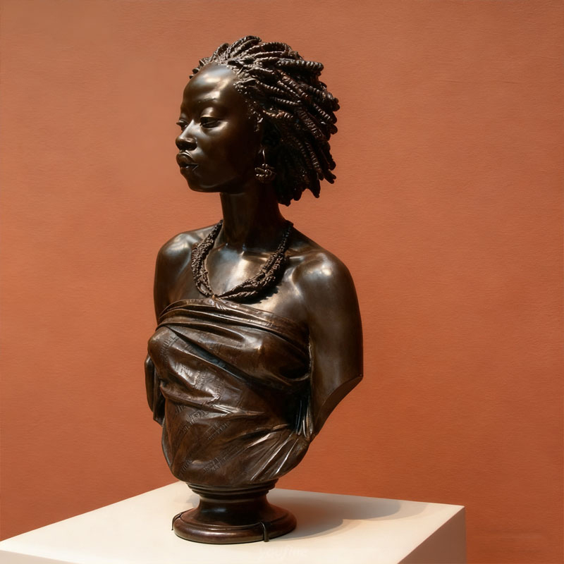 ブロンズ効果のグラスファイバー人間の彫刻胸像